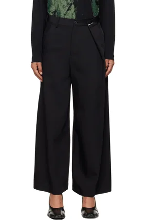 Maison Margiela Black Straight Leg Trousers