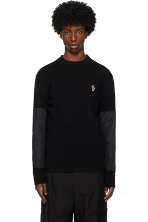 Moncler Black Girocollo Tricot Sweater
