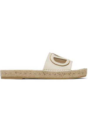 VALENTINO GARAVANI White Cutout Logo Sandals
