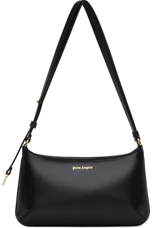 Palm Angels Black Golden Monogram Giorgina Bag