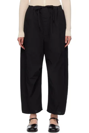 LEMAIRE Black Cropped Trousers