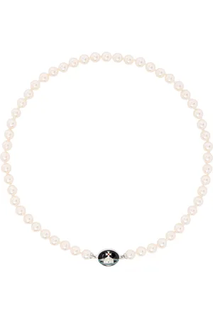 Vivienne Westwood Silver & Black Loelia Necklace