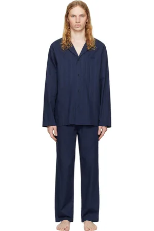 HUGO BOSS Navy Stripe Pyjama Set