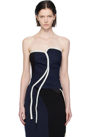 OTTOLINGER Indigo Asymmetric Denim Tank Top