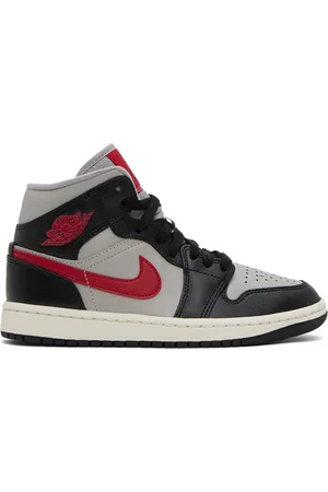 Nike Black & Gray Air Jordan 1 Mid Sneakers