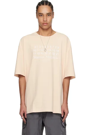 Maison Margiela Beige Numeric Logo T-shirt