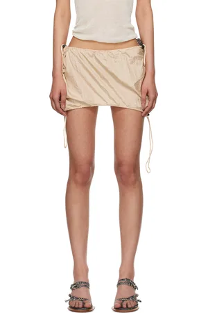 Isa Boulder Beige Chute Miniskirt