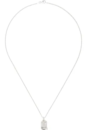 Bleue Burnham Silver Rose Impression Pendant Necklace