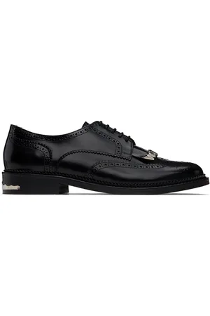 TOGA VIRILIS Black Polished Leather Derbys