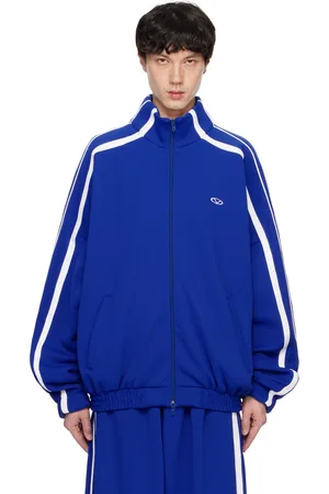 Vetements Blue Oval Logo Gym Jacket