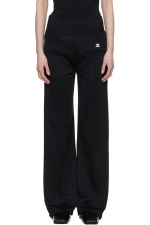 Courrèges Black Interlock Tracksuit Trousers