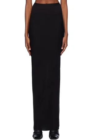 Rick Owens Black Long Coda Maxi Skirt