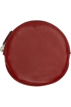 The Row Red Round Coin Pouch