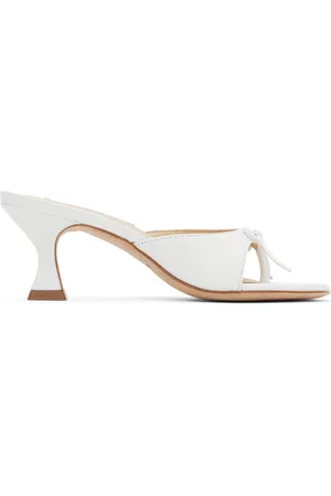 SANDY LIANG SSENSE Exclusive White Thong 60 Mules