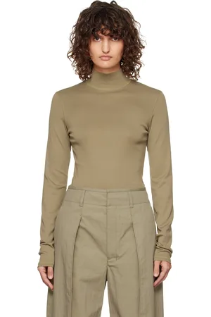 LEMAIRE Khaki Rib Turtleneck