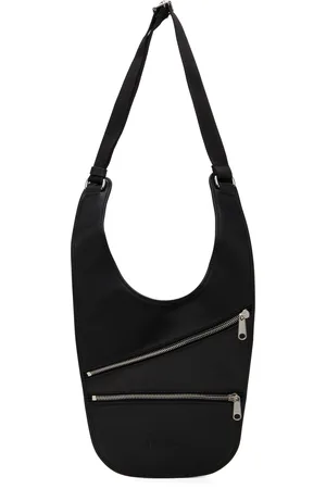 Maison Margiela Black Flat Saddle Mini Bag
