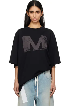 Maison Margiela Black Sunbleached Logo T-shirt