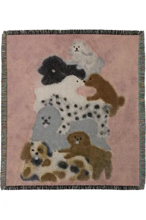 CARNE BOLLENTE Multicolor Woof & Wild Blanket
