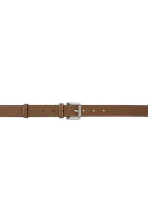 Max Mara Brown Long Leather Belt