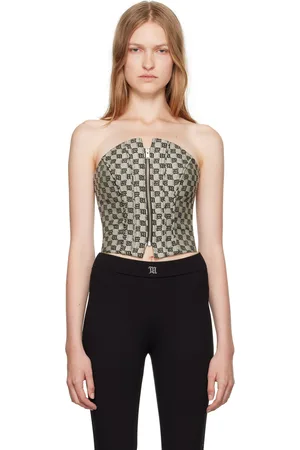 MISBHV Gray Jacquard Monogram Top