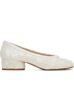 Maison Margiela White Tabi New Ballerina Heels