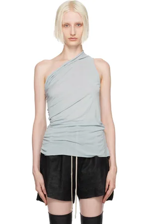 Rick Owens Blue Porterville Athena Tank Top