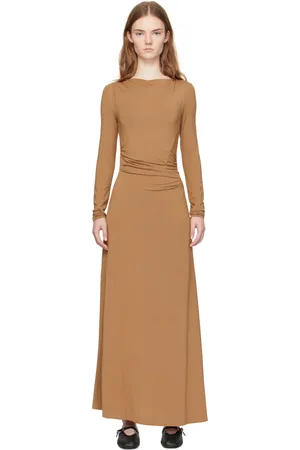 RAG&BONE Khaki Luca Draped Maxi Dress