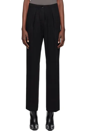Acne Studios Black Wool Crepe Trousers