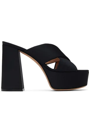 Gianvito Rossi Black Sheridan Platform Sandals