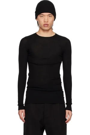 Rick Owens Black Porterville Crewneck Sweater