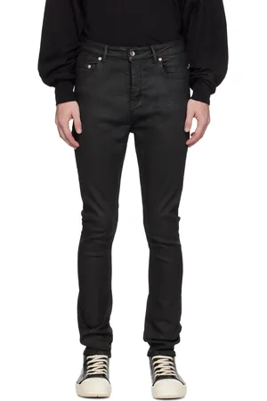 Rick Owens Black Porterville Detroit Cut Jeans