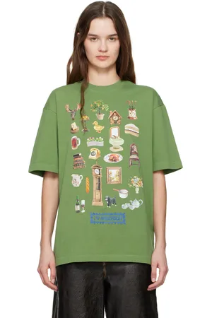 J.W.Anderson Green Diorama Printed T-shirt