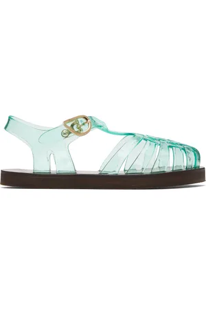 Ancient Greek Sandals Green Homeria Jelly Sandals