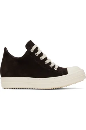 Rick Owens Brown Hollywood Low Sneakers