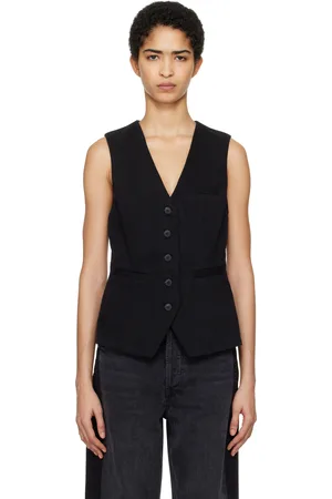 Citizens of Humanity Black Jasmin Long Denim Vest