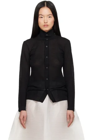 Issey Miyake Black Knit Shirt