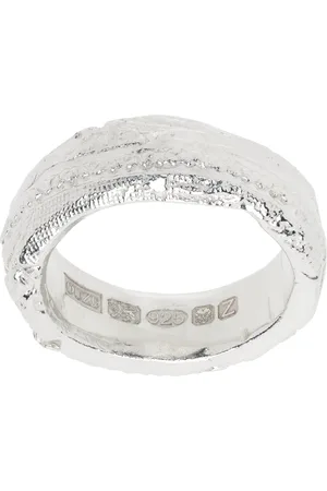 The Ouze Silver Patch Lace Ring