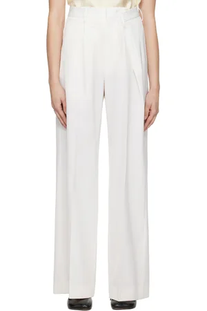 Maison Margiela Off-White Asymmetric Waistband Trousers