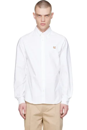 Maison Kitsuné White Mini Fox Head Shirt
