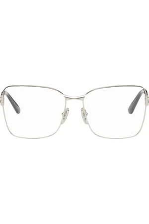 Balenciaga Silver Mercury Squared Metal Glasses