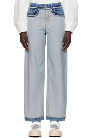 Marni Indigo Inside-Out Carrot-Fit Jeans