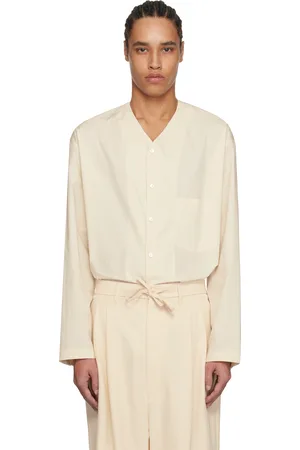 LEMAIRE Off-White V Neck Shirt