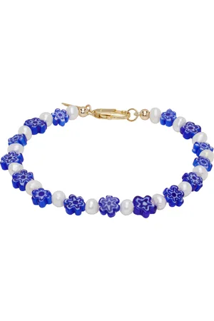 Eliou White & Blue Amelia Bracelet