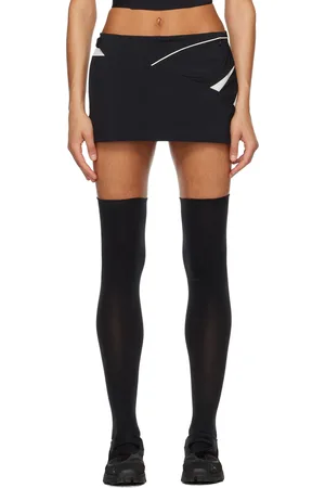 Hyein Seo Black Wrap Miniskirt