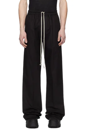 Rick Owens Black Hollywood Dietrich Drawstring Trousers