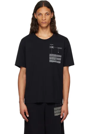 Maison Margiela Black Printed-Logo T-Shirt