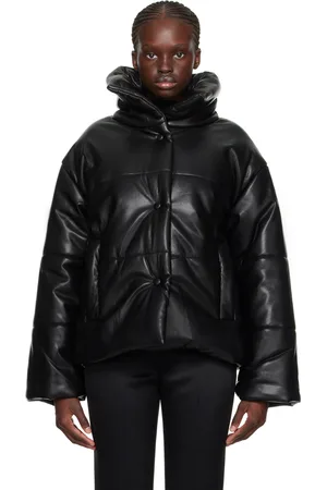 Nanushka Black Hide Vegan Leather Jacket
