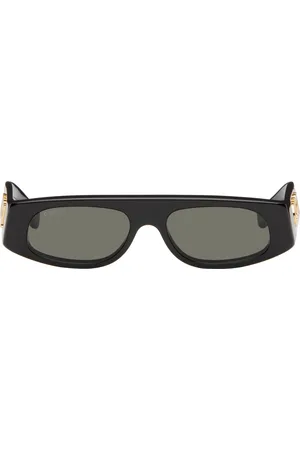 Gucci Black Rectangular Sunglasses