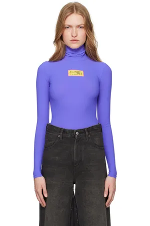 Maison Margiela Purple Jersey Bodysuit