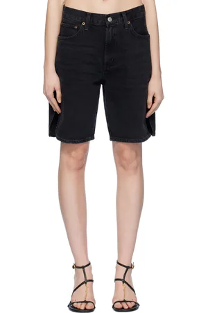 AGOLDE Black Vida Denim Shorts